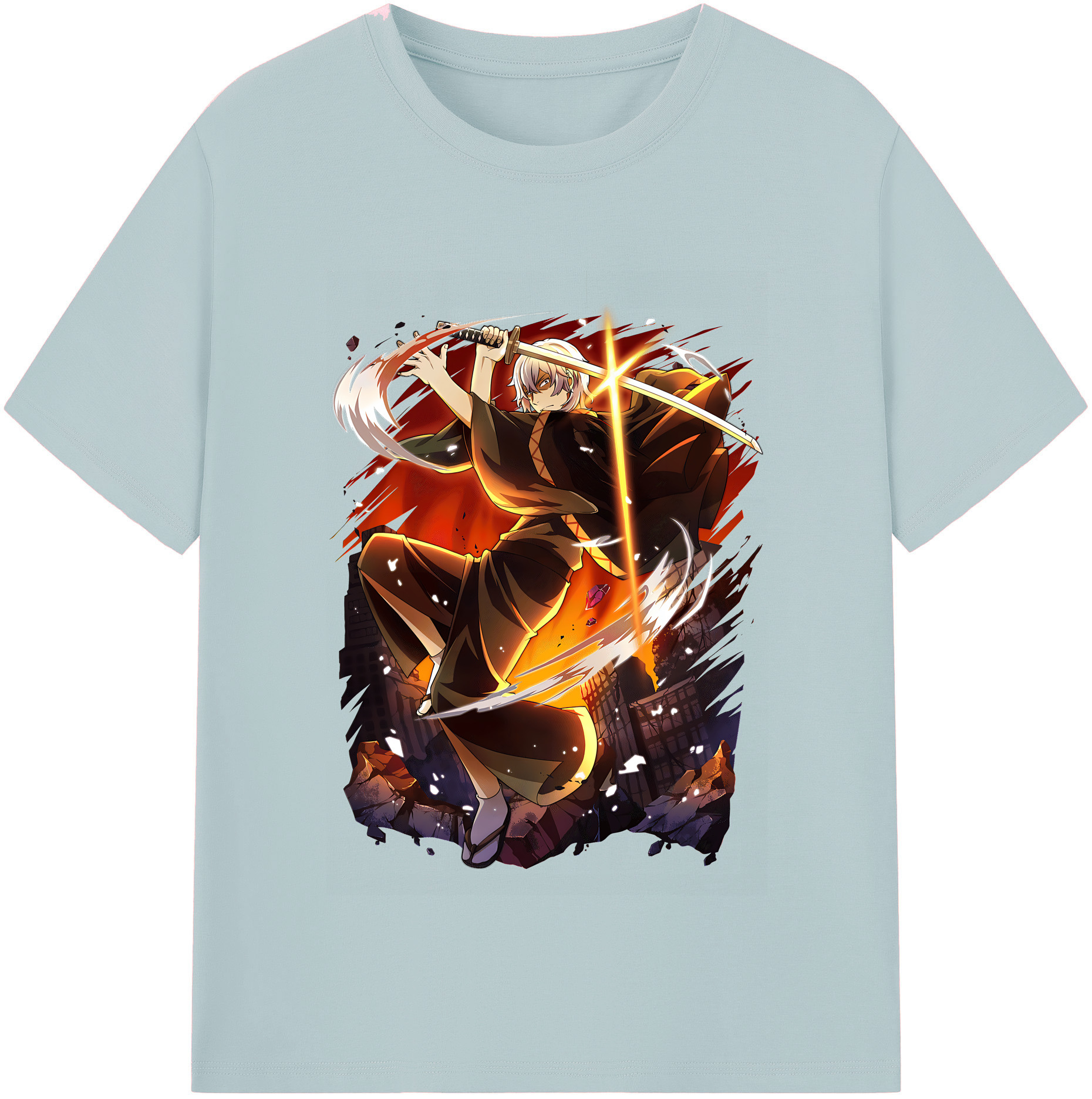 （画像用） 文豪ストレイドッグス Bungo Stray Dogs 綿100％半袖Tシャツ（フロントプリント）